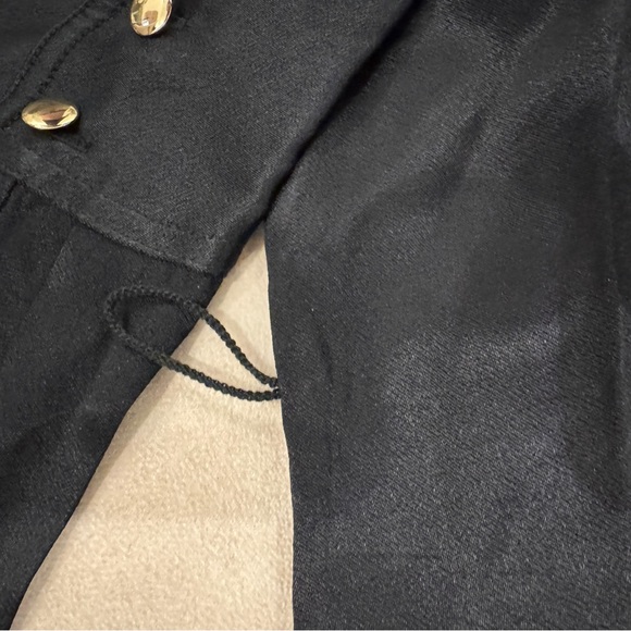 J. Crew Drapey shirtdress in luster crepe • size 8 • NWT • BU107 • black - Picture 6 of 7